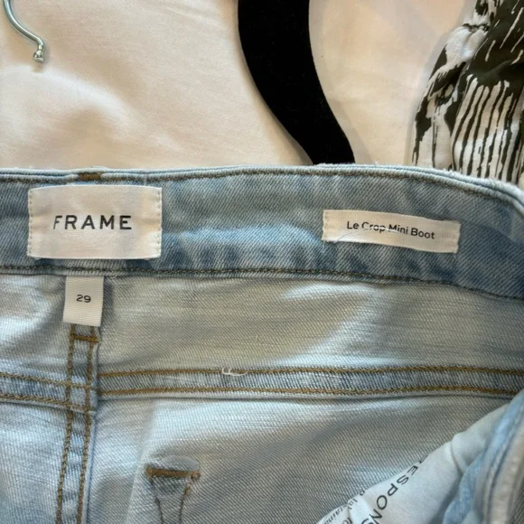 FRAME Women's Le Crop Mini Boot Jeans Size 29 - Picture 7 of 9